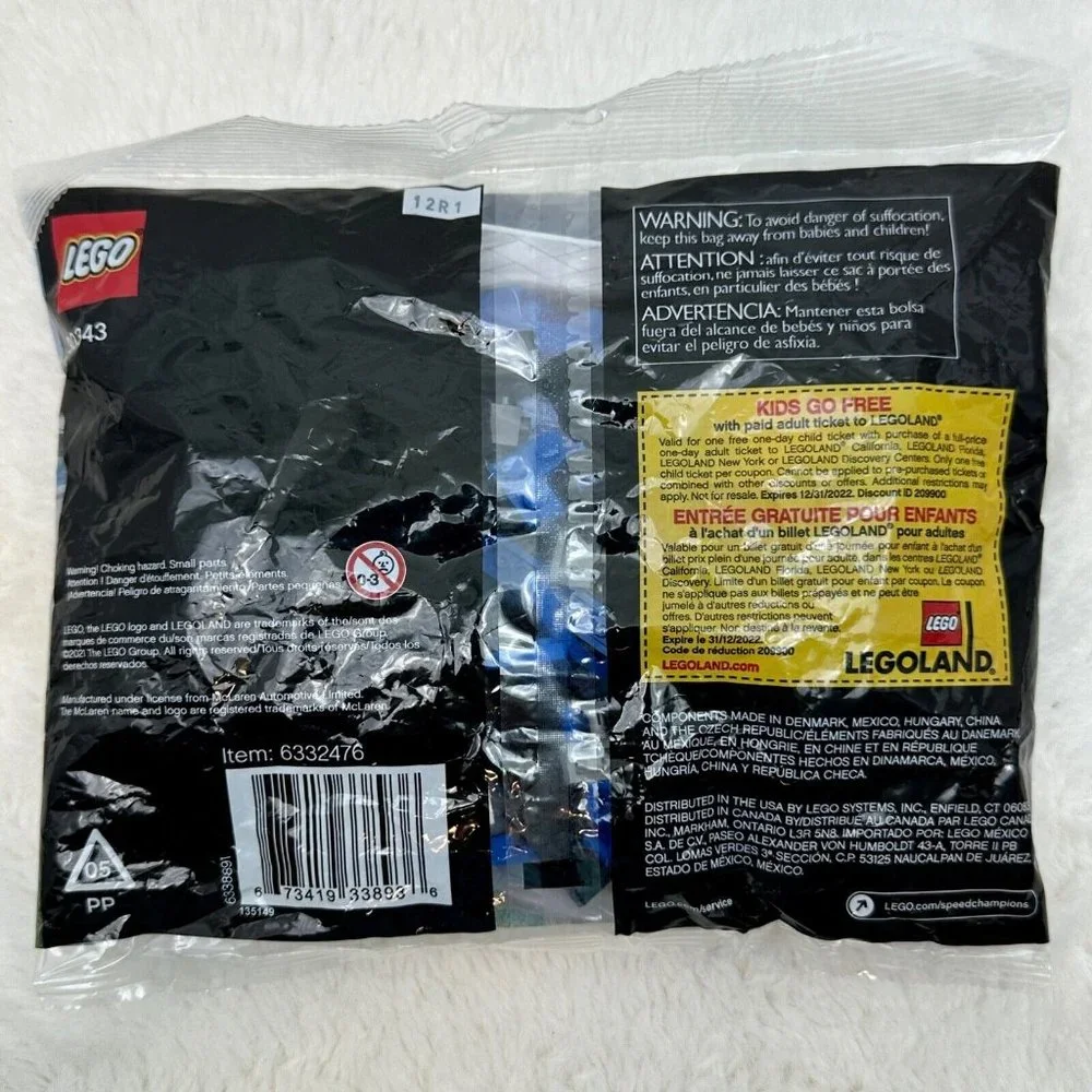 LEGO Speed Champions McLaren Elva 86 Piece Set 30343 New Sealed